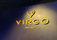 logo in polistirolo per evento virgo premium plus oro56