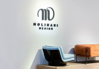 logo in polistirolo per showroom molinari prestige plus71