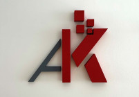 logo in polistirolo per ufficio ak premium